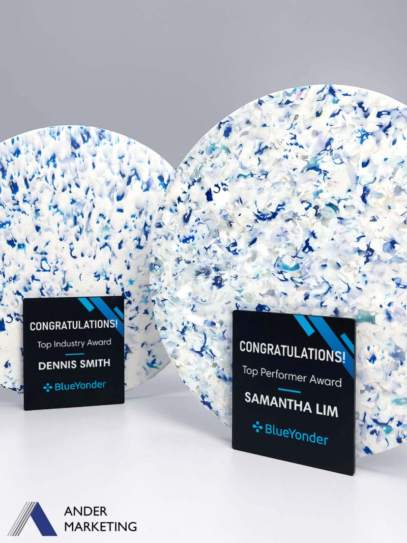 Recycled plastic trophy award MP-22 | Ander Marketing Singapore