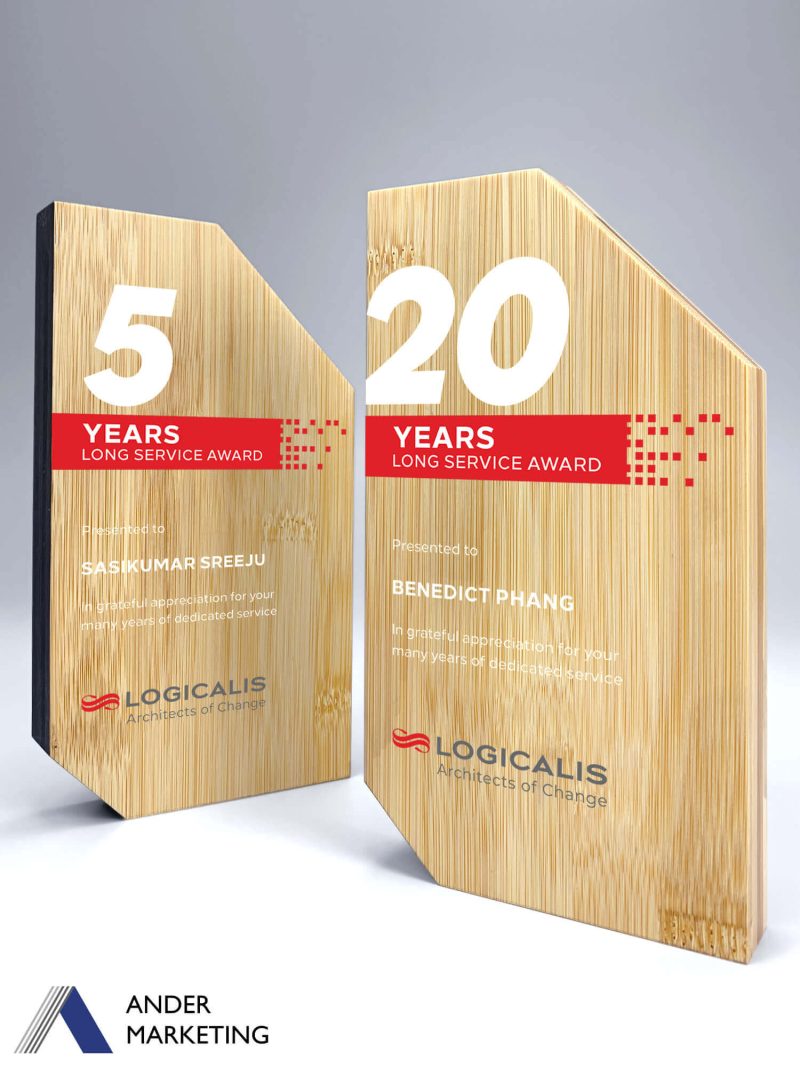 Bamboo trophy award MW-65 | Ander Marketing Singapore