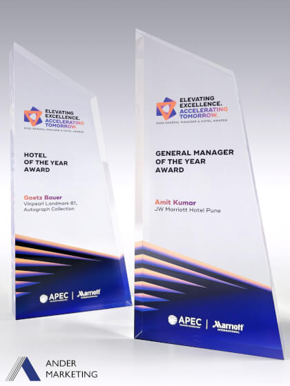 Acrylic Trophy Award - Ander Marketing Singapore