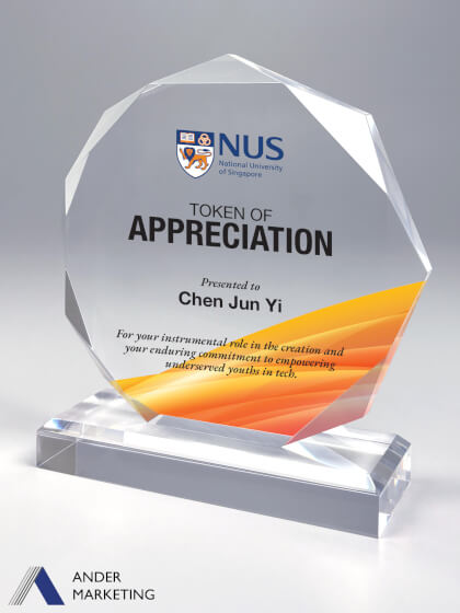 Acrylic Trophy Award Acrylic Trophy Award - Ander Marketing Singapore