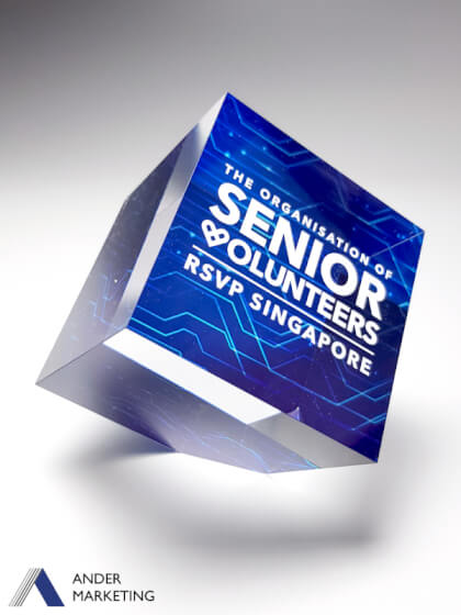 Acrylic Trophy Award - Ander Marketing Singapore
