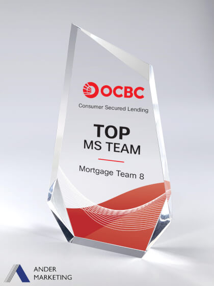 Acrylic Trophy Award - Ander Marketing Singapore
