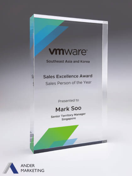 Acrylic Trophy Award - Ander Marketing Singapore