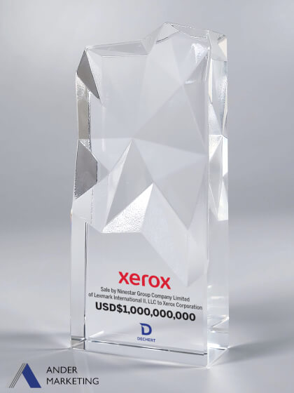Crystal Trophy Award - Ander Marketing Singapore