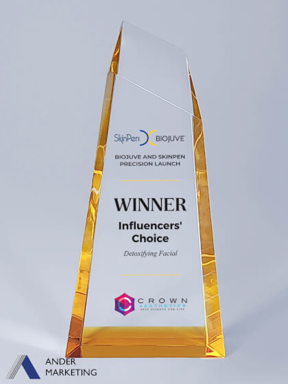 Crystal Trophy Award Crystal Trophy Award - Ander Marketing Singapore