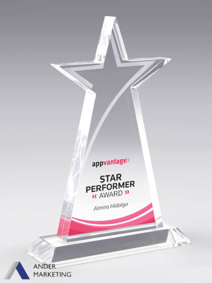 Crystal Trophy Award Crystal Trophy Award - Ander Marketing Singapore