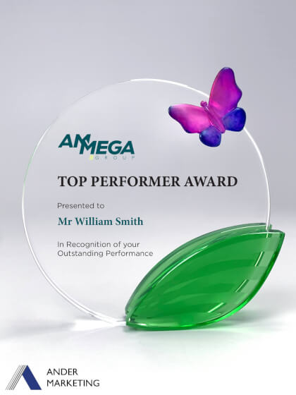 Crystal Trophy Award - Ander Marketing Singapore