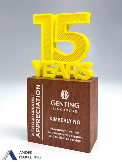 Modern Trophy Award - Ander Marketing Singapore