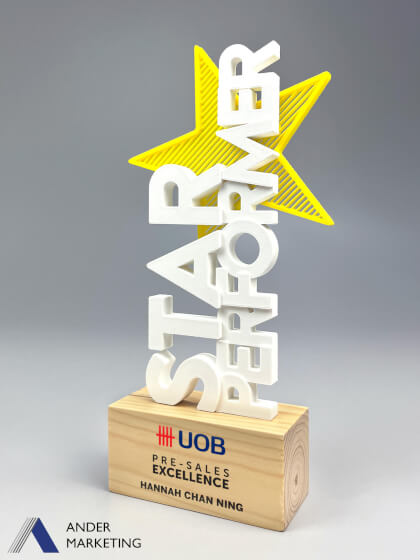 Modern Trophy Award - Ander Marketing Singapore