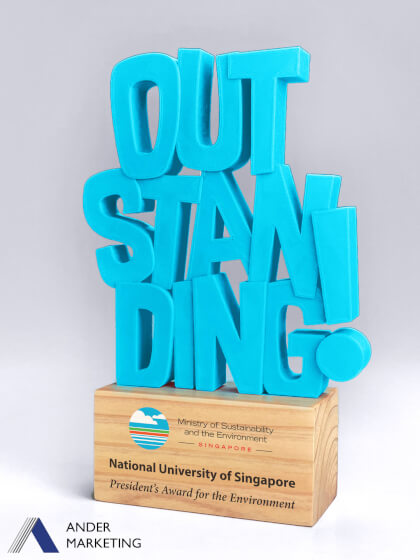Modern Trophy Award - Ander Marketing Singapore