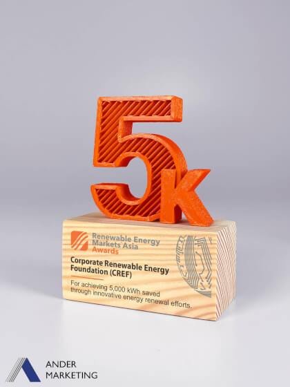Modern Trophy Award - Ander Marketing Singapore