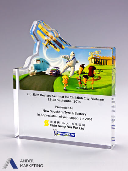Custom Trophy Award - Ander Marketing Singapore