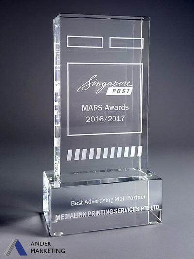 Crystal Trophy Awards - Ander Marketing Singapore
