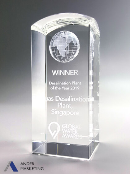 Custom Trophy Award - Ander Marketing Singapore