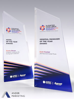 Acrylic Trophy Award - A-25 Ander Marketing Singapore