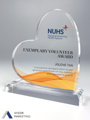 Acrylic Trophy Award - A-42 Ander Marketing Singapore