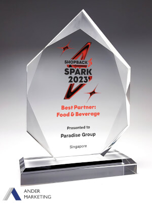 Acrylic Trophy Award - A-44 Ander Marketing Singapore