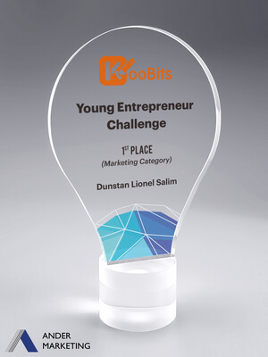 Acrylic Trophy Award - A-56 Ander Marketing Singapore