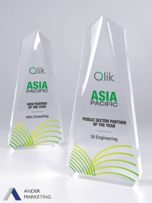 Acrylic Trophy Award - A-57 Ander Marketing Singapore