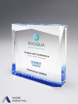 Acrylic Trophy Award - A-63 Ander Marketing Singapore