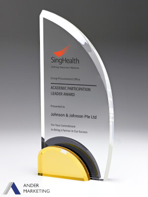 Acrylic Trophy Award - A-71 Ander Marketing Singapore