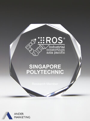 Acrylic Trophy Award - A-95 Ander Marketing Singapore