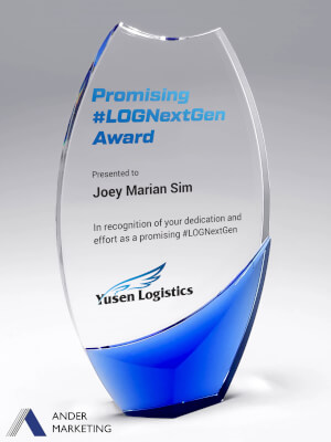 Crystal Trophy Award - CA-278 Ander Marketing Singapore