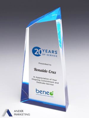 Crystal Trophy Award - CA-294 Ander Marketing Singapore