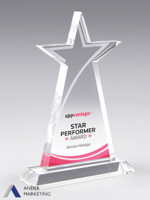 Crystal Trophy Award - CA-307 Ander Marketing Singapore
