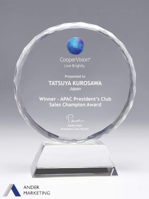 Crystal Trophy Award - CA-353 Ander Marketing Singapore
