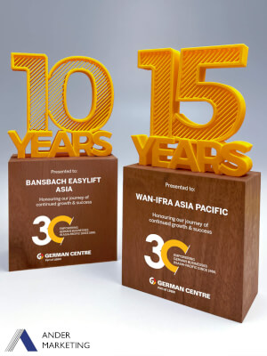 Modern Trophy Award - MW-09 Ander Marketing Singapore