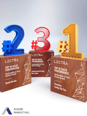 Modern Trophy Award - MW-10 Ander Marketing Singapore