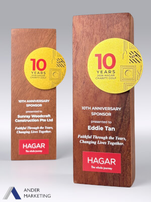 Modern Trophy Award - MW-31 Ander Marketing Singapore