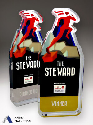 Custom Trophy Award - YA-1153 Ander Marketing Singapore