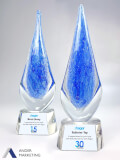 Glass Trophy Award - Ander Marketing Singapore