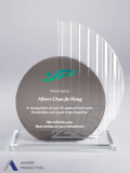 Glass Trophy Award - Ander Marketing Singapore